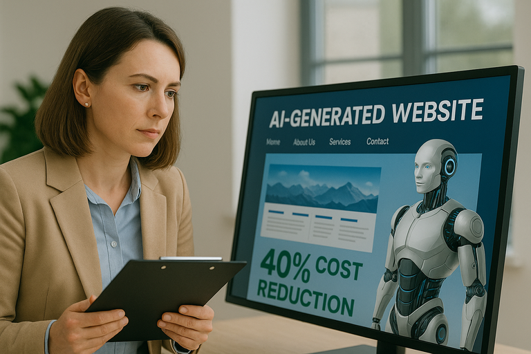 Is your website still built the old way? How AI reduces development costs by 40% today.